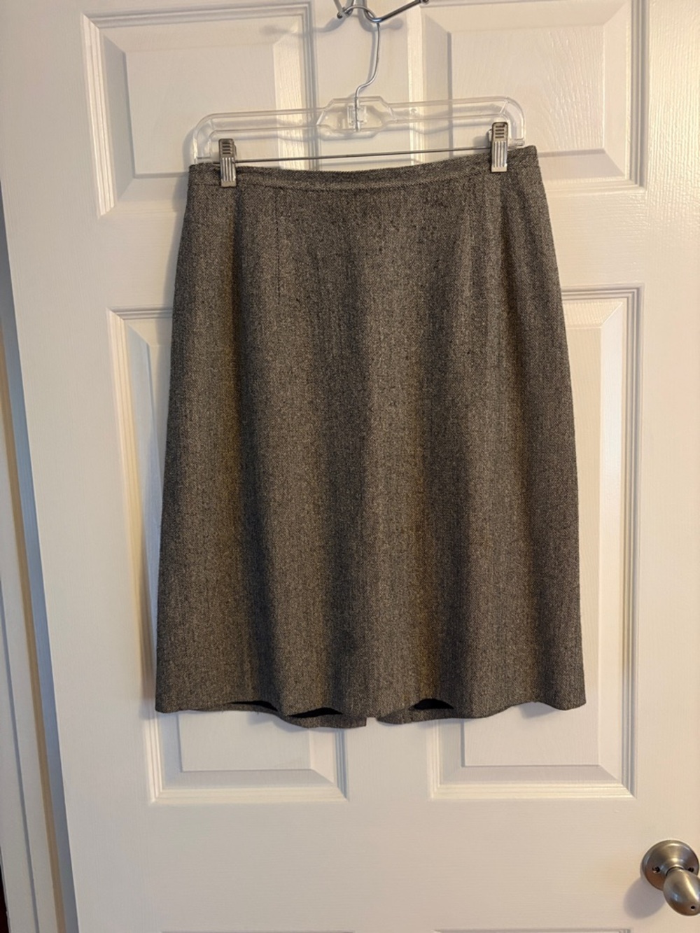 Talbots black and white herringbone skirt, size 12